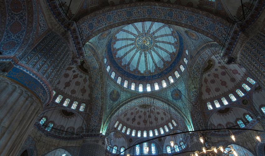 Interior of  Blue Mosque
